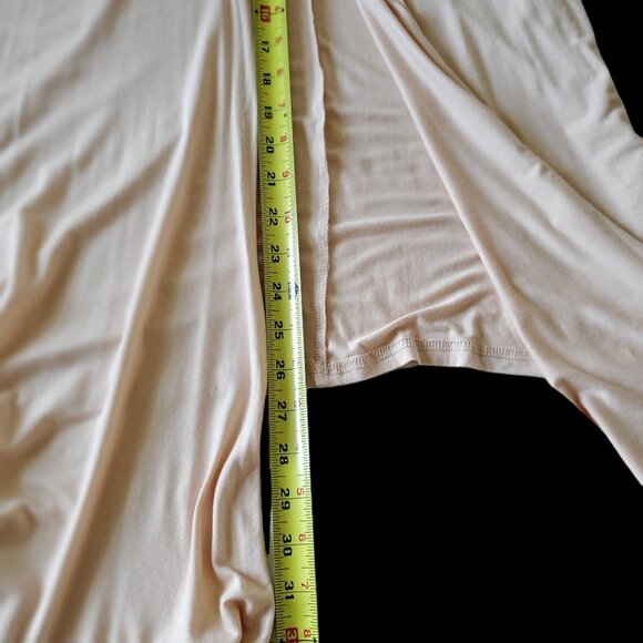 Urban CoCo Viscose Open Waterfall Cardigan Light Peach Color Medium - Picture 12 of 14